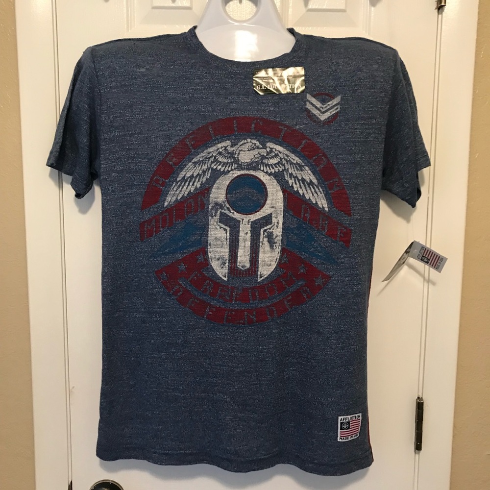 NWT Affliction G.I. foundation men’s shirt medium
